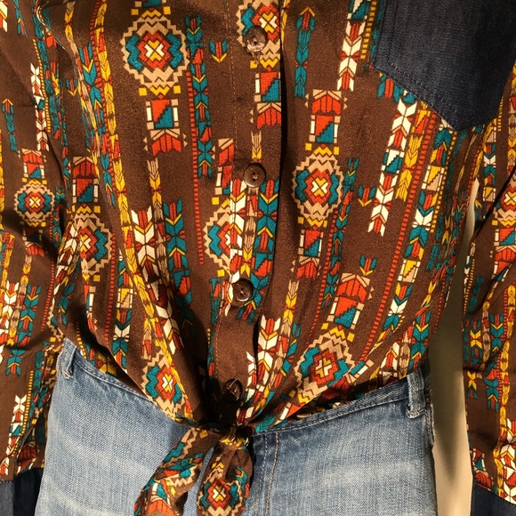 NWT Mind Code Western Cowgirl Shirt - Picture 5 of 8